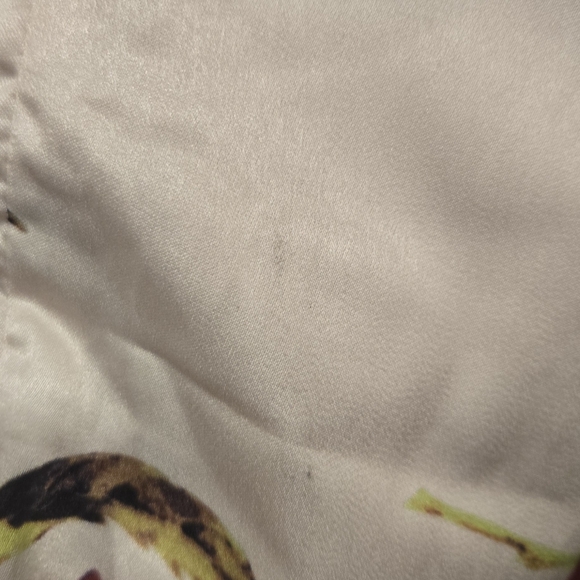 Retro Stage Women's M White Floral Rose Print Suspender Pencil Dress - Picture 7 of 7